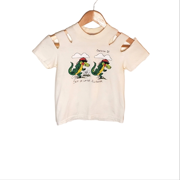Vintage Other - 80s Souvenir Graphic See You Later Alligator Cartoon T-Shirt